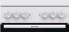 Close-up view of the control panel of a white oven. Produktbild-Vorschau