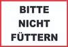 Bitte nicht füttern, Füttern verboten Schild A6 Rückseite Produktbild-Vorschau 1
