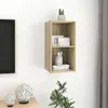 vidaXL TV nástěnná skříňka Sonoma dub 37x37x72 cm výrobek Náhled obrázku produktu 7