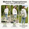 Katzen Transportbox mit Rollen, Haustier Trolley Produktbild-Vorschau 4