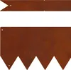 Two pieces of rusted metal garden edging on a white background. Náhled obrázku produktu