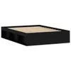 The Living Store Bettgestell Schwarz 135x190 cm Produktbild-Vorschau 5