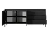 AX LIVING Trentinis 187 2T3S Schwarze große Kommode 187,1 Produktbild-Vorschau 4