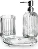 Mondex | Badezimmer Set - 3-teilig - Silber - Elegante Produktbild-Vorschau 1