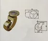 Roulettes 25mm en laiton massif pivotant à 360° - Roulettes Voir les images du produit 3