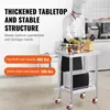 VEVOR 61x45cm stôl z nehrdzavejúcej ocele s kolieskami Náhľad obrázku produktu 9