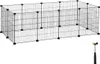 Ohrádka pre morčatá a králiky SONGMICS, čierna, 143×73×46 Náhľad obrázku produktu 1
