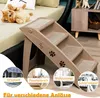 GOPLUS Hundetreppe 4 Stufen, Klappbar & Tragbar Tiertreppe Produktbild-Vorschau 3