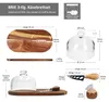 Brie 3tlg Käsebrett Set Servierbrett mit Glasglocke & Produktbild-Vorschau 6