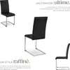 Chaises de Salle à Manger BETTINA Rembourrées Pieds en Voir les images du produit 3