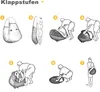 OKWISH Duschzelt Camping, Pop Up Toilettenzelt, Tragbares Produktbild-Vorschau 4
