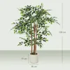 HOMCOM Künstlicher Banyanbaum 120 cm Kunstpflanze mit Produktbild-Vorschau 3