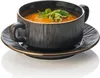 4x Suppentasse mit Untertasse Set MAYA KURO, Ø 10,5 cm, 250 Produktbild-Vorschau 3