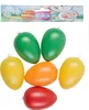 6 plastových veľkonočných vajíčok 9 cm Farebné veľkonočné Náhľad obrázku produktu 1