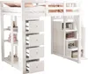 Sweiko Lit surélevé 140x200cm avec tiroir de rangement Voir les images du produit 8