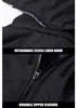 Winterjacke Herren Warm Gefüttert Wasserdicht Abnehmbare Produktbild-Vorschau 8