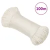 vidaXL Corda da lavoro bianca 8 mm 100 m polipropilene Anteprima dell’immagine prodotto 1