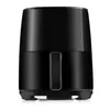 A black air fryer is shown against a white background. Produktbild-Vorschau