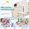 COSTWAY detská tabuľa obojstranná, stojanová, skladacia, Náhľad obrázku produktu 8