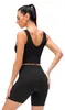 2-teiliges Trainings-Set für Damen, geripptes Crop-Tank und Produktbild-Vorschau 2