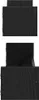 Étagère murale vidaXL, lot de 2, noir aspect chêne, 80 x 16 Voir les images du produit 5