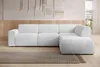 AX LIVING Canapé en L Didim L argent 292 élégant et Voir les images du produit 2