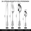 24-teilig Besteck Set Besteck Edelstahl Besteckset inkl Produktbild-Vorschau 2