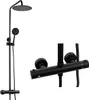 Aufputz-Brausegarnitur mit Thermostat S-1170B Schwarz Produktbild-Vorschau 6