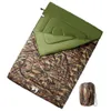 vidaXL Sac de couchage double avec oreiller adultes camping Voir les images du produit 5