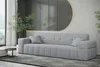 Sofaset Designersofa NANCY 3-2-1 in Stoff Neve Hellgrau Produktbild-Vorschau 4