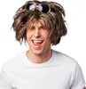 Perruque de chanteur Micky brun chiné musicien pour hommes Voir les images du produit 1