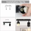 Spot de plafond LED ZMH noir à 2 ampoules, lampe de plafond Voir les images du produit 9