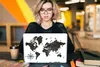 MuchoWow® Laptop Aufkleber Sticker Cover Weltkarte - Produktbild-Vorschau 5