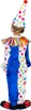 A child wearing a clown costume, shown from the back. Produktbild-Vorschau