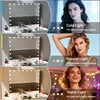 Coiffeuse avec Miroir LED, 11 Tiroirs Blanc 130 x 55 x 157 Voir les images du produit 14