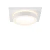 A white square ceiling light with a circular light in the center. Náhled obrázku produktu