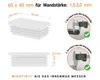 Lamellenstopfen rechteckig 60x40 mm Weiß 5 Stück Produktbild-Vorschau 2