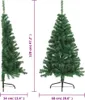 vidaXL Sztuczna pół choinka ze stojakiem Zielona 120 cm PVC Podgląd zdjęcia produktu 7