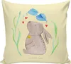 Mr. & Mrs. Panda kissen für sofa Hase Blume - Gelb Pastell Produktbild-Vorschau 1
