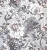 heimtexland ® Ösenschal Gardine Aquarell Blumen Blau Natur Produktbild-Vorschau 3