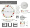 18tlg Frühstücksset Variant Blümchen Porzellan 6 Personen Produktbild-Vorschau 7
