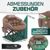 KESSER® Sedia da campeggio pieghevole, portata 150 kg, con Anteprima dell’immagine prodotto 8