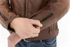 Giacca da moto in pelle John Doe Storm, marrone, L Anteprima dell’immagine prodotto 9