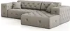 Ecksofa Designersofa CHANTAL in Stoff Opera Velvet Schwarz Produktbild-Vorschau 6