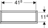 Geberit 502319JH1 Hängeschrank quadratisch, 1 Tür Produktbild-Vorschau 1
