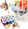 int!rend Acrylfarben Set mit 5 Pinseln und Papier - 14x Produktbild-Vorschau 1