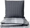 Baumwolle Renforce Bettwäsche Set 135x200 cm Grau Anthrazit Produktbild-Vorschau 1