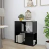 vidaXL Bücherregal Schwarz 60x24x63 cm Holzwerkstoff Produktbild-Vorschau 2
