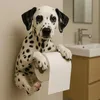 Toilettenpapierhalter mit Hund, Wandhalterung, Harz, Produktbild-Vorschau 9