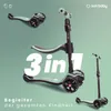 Kinder Roller Kinderscooter Dreiradscooter mit LED Räder Produktbild-Vorschau 8
